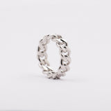 Silver Silver Chrissy Chain Band Ring