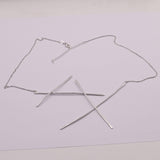 Sterling Silver Freida Bar Necklace