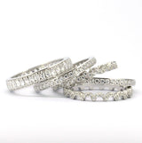 Sterling Silver Lacey Lace Eternity Band Ring