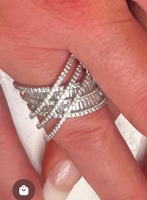 Criss-Cross Anniversary Ring