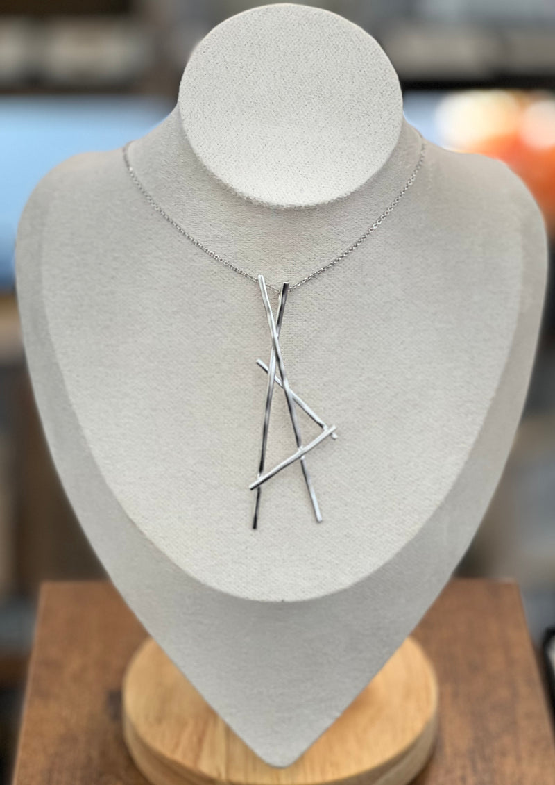 Sylvia Linear Pendant Necklace