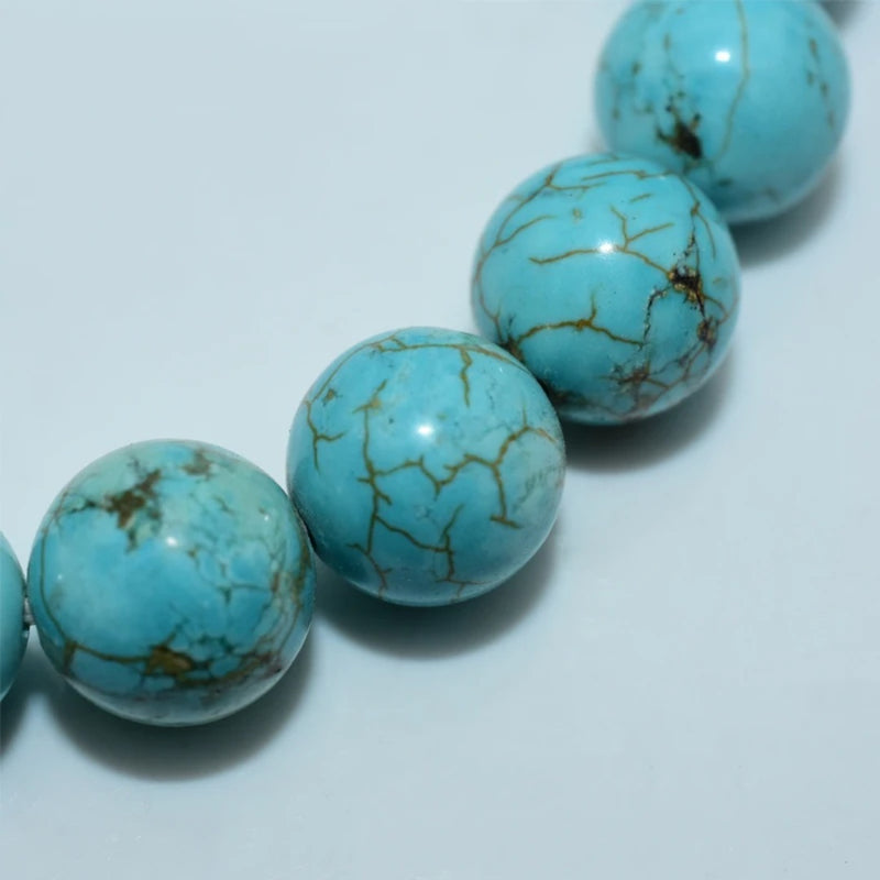 Natural Turquoise Stone Bead Bracelet