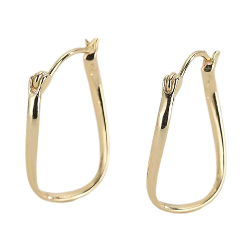 アクセサリー {a&r#} twist earrings(gold) Amazon.com: Gold Twist Hoop Earrings for Women Silver