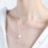 Sterling Silver Shell Pearl Necklace