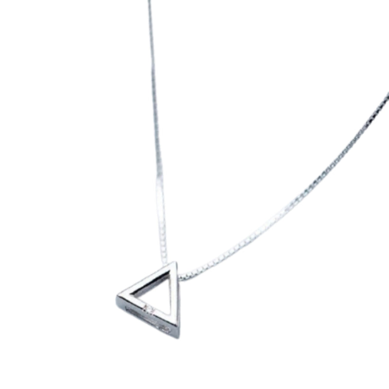 Sterling Silver Tribe Triangle Necklace