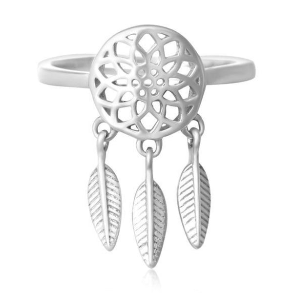 Sterling Silver Dreamcatcher Ring