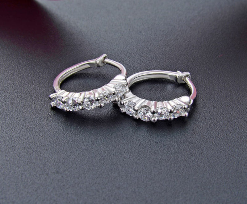 Sterling Silver Huggie Hoop Earring