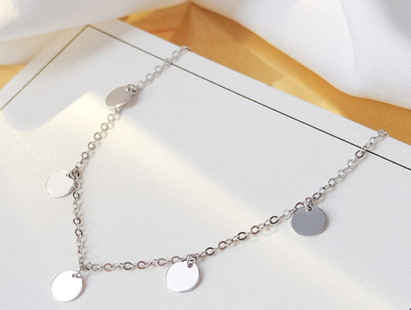 Sterling Silver Coin Boho Necklace