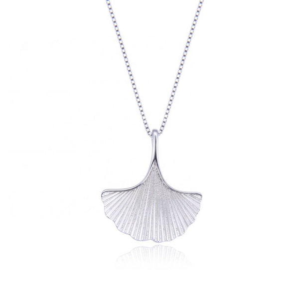Exquisite Ginkgo Leaf Design Pendant Necklace Elegant Simple - Temu