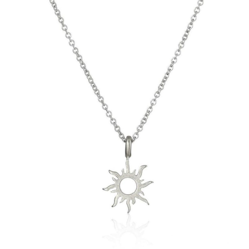 Sun Necklace Sterling Silver Sun Pendant Large Sun Charm