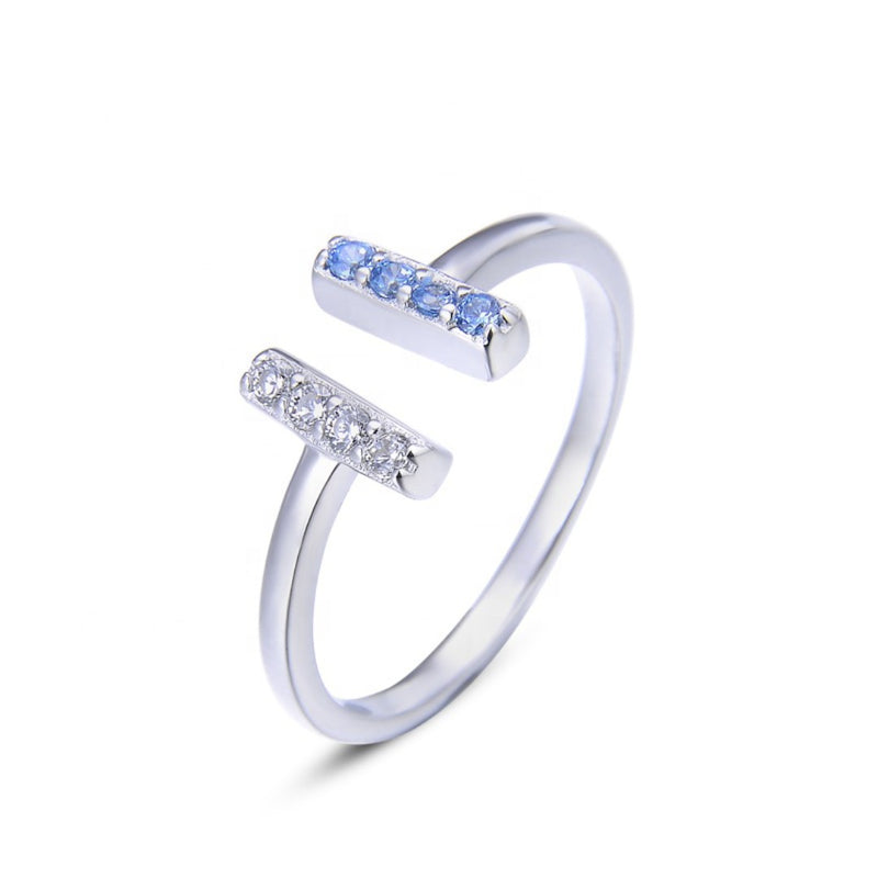 Sterling Silver Skylar Asymmetrical Ring