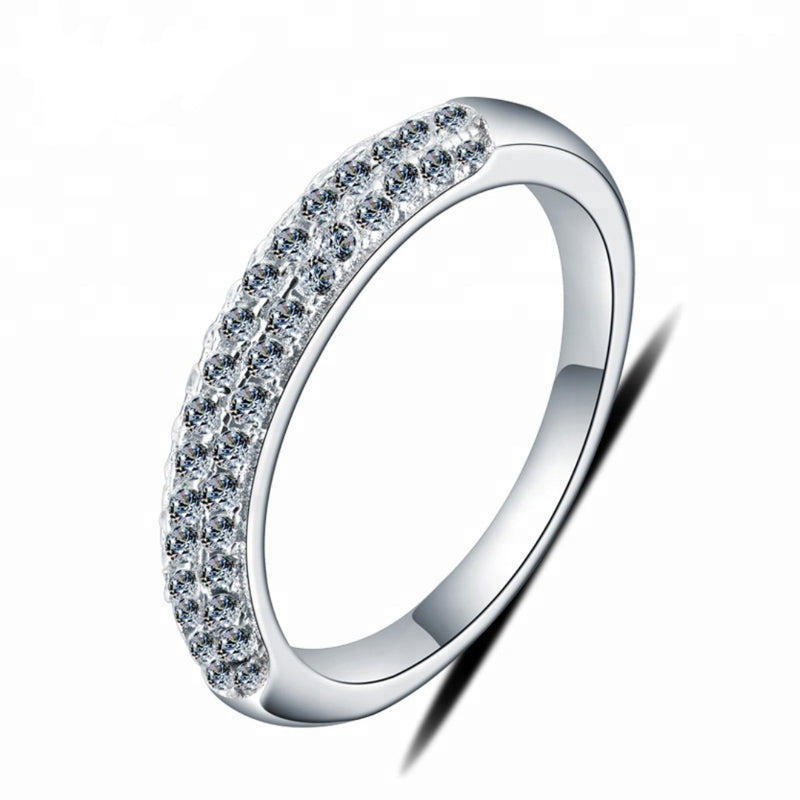 Sterling Silver Vivian Pave Ring