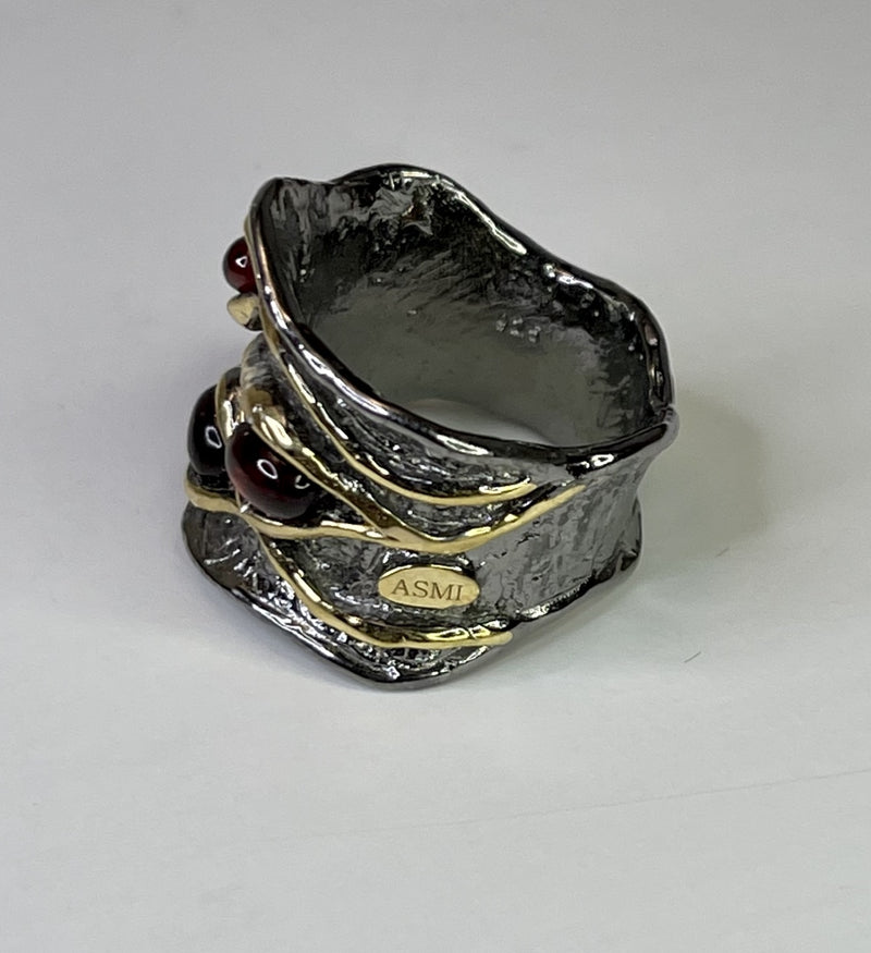Sterling Silver Garnet Persephone Ring