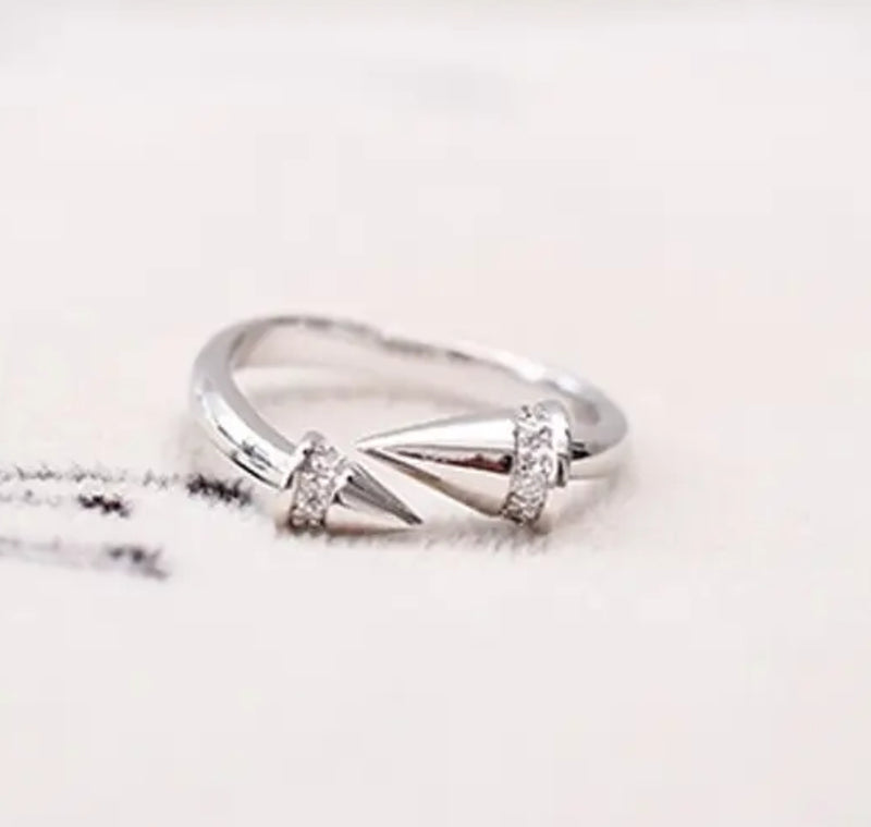 Sterling Silver Cone Open Ring