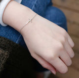 Sterling Silver Cross Faith Bracelet