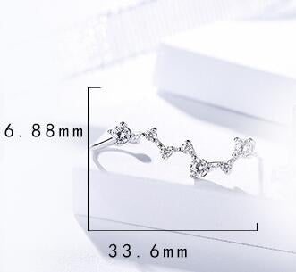 Sterling Silver Constellation Earring Cuff/ Ear Climber