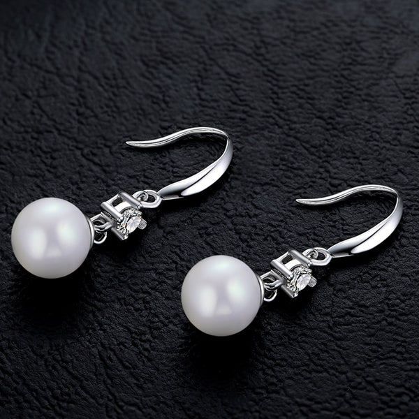 Sterling Silver Freshwater Pearl Drop Earrings