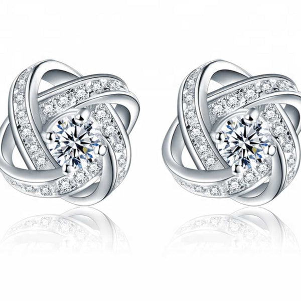 ピアス STONEHENgE Love Knot silver earrings Love Knot Hoop Earring, Sterling Silver, 13MM – John Hardy