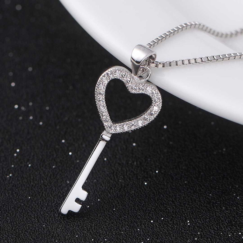 Sterling Silver Key To My Heart Pendant