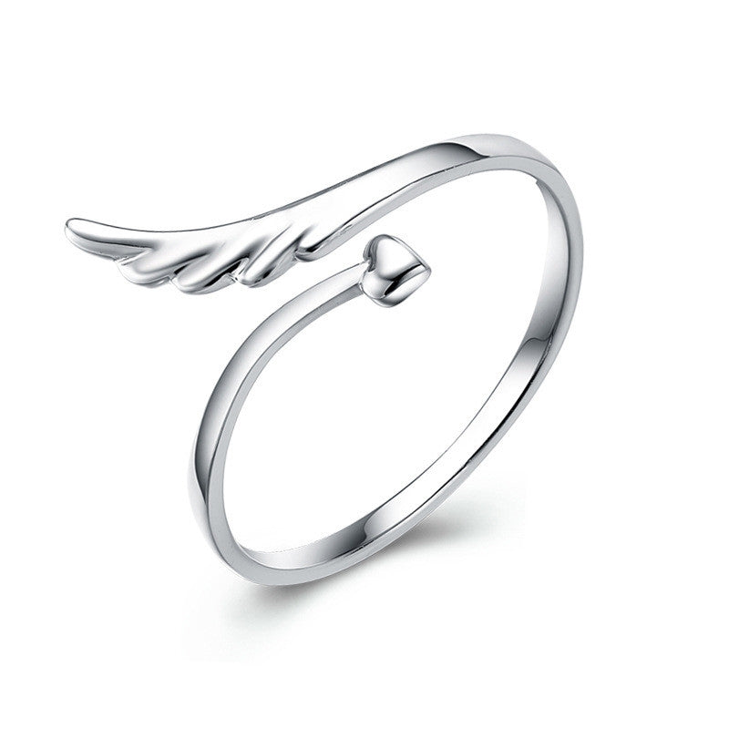 Sterling Silver Guardian Angel Rings – ASMISTYLE
