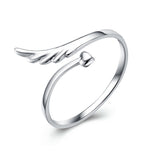 Sterling Silver Wings of Love Ring