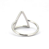 Sterling Silver Geometric Triangle Ring