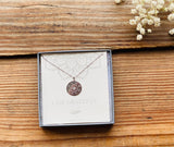 Sterling Silver Grateful Mandala Pendant Necklace