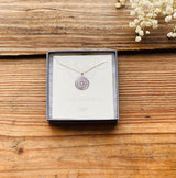 Sterling Silver Worthy Mandala Pendant Necklace